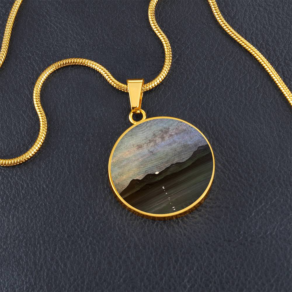 Sleeping Warrior Arran Moonlight | Scottish Art Jewellery | Luxury Necklace