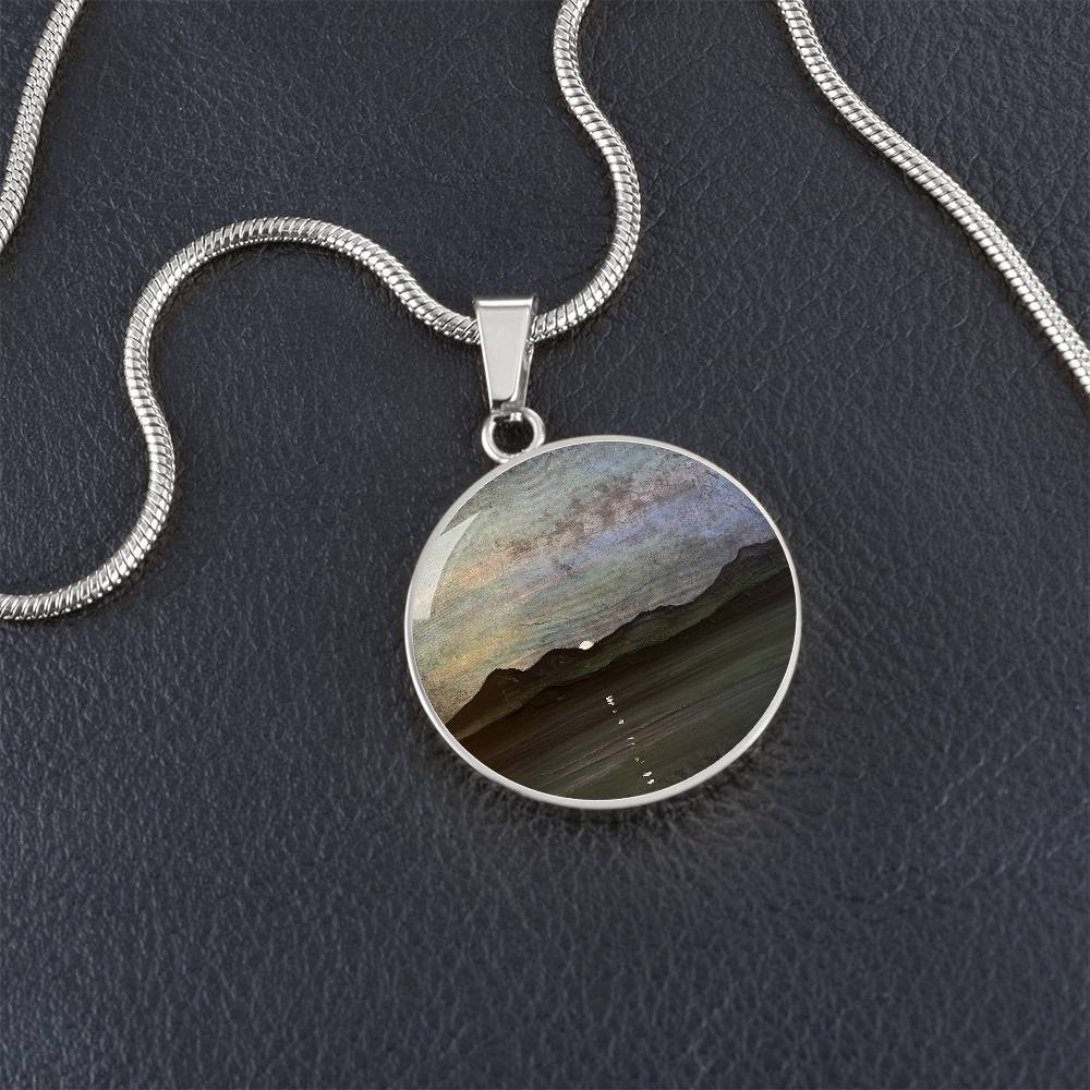 Sleeping Warrior Arran Moonlight | Scottish Art Jewelry | Luxury Designer Necklace