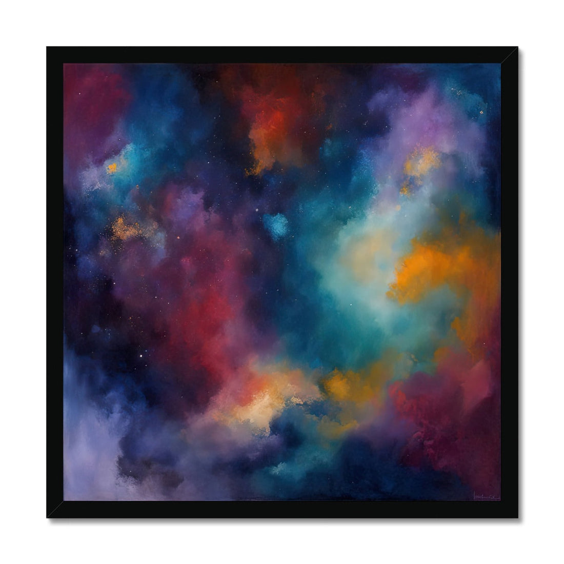 Solar Abstract Painting | Art By Koan | Framed Print