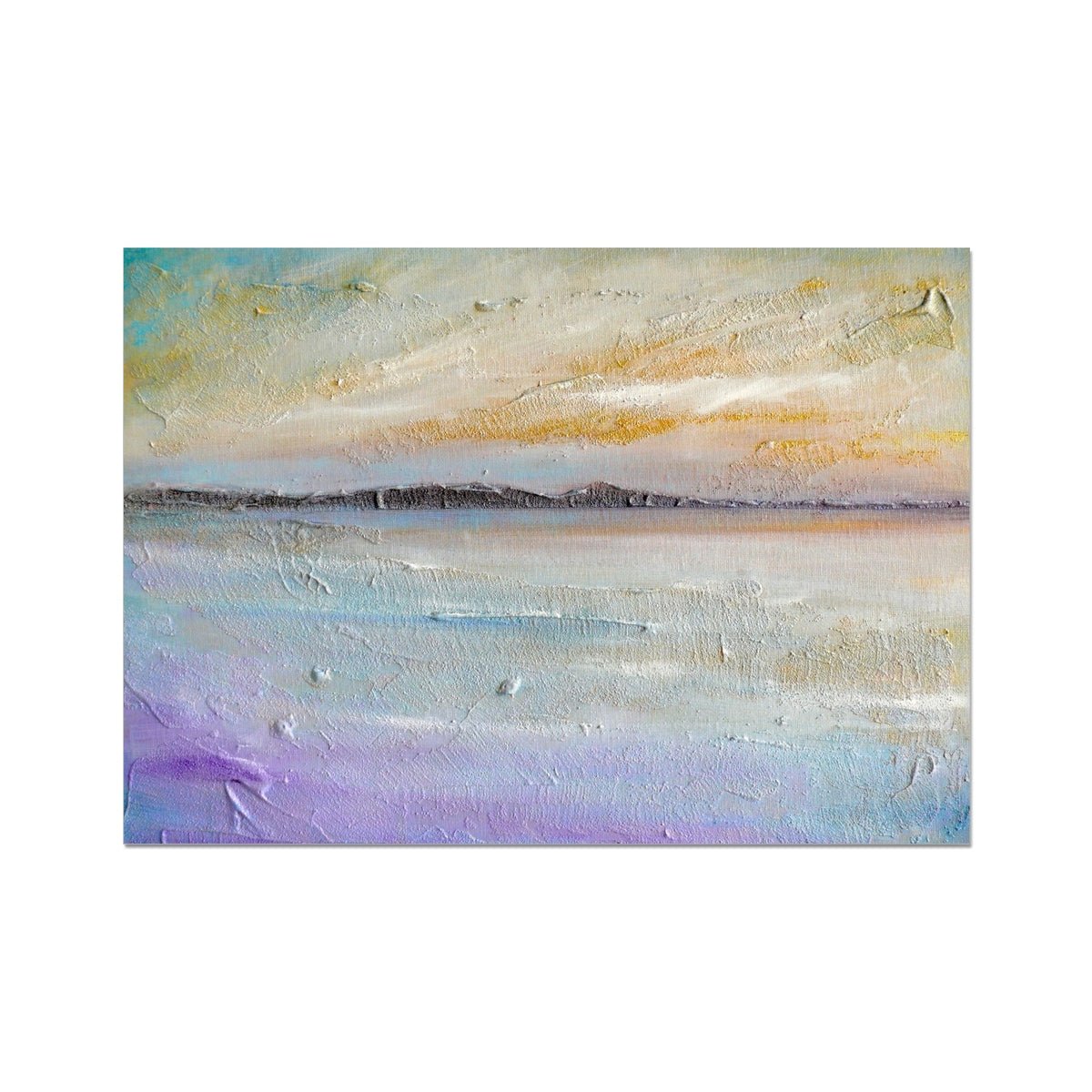 Sollas Beach North Uist Painting | Fine Art Prints From Scotland-Unframed Prints-Hebridean Islands Art Gallery-A2 Landscape-Paintings, Prints, Homeware, Art Gifts From Scotland By Scottish Artist Kevin Hunter