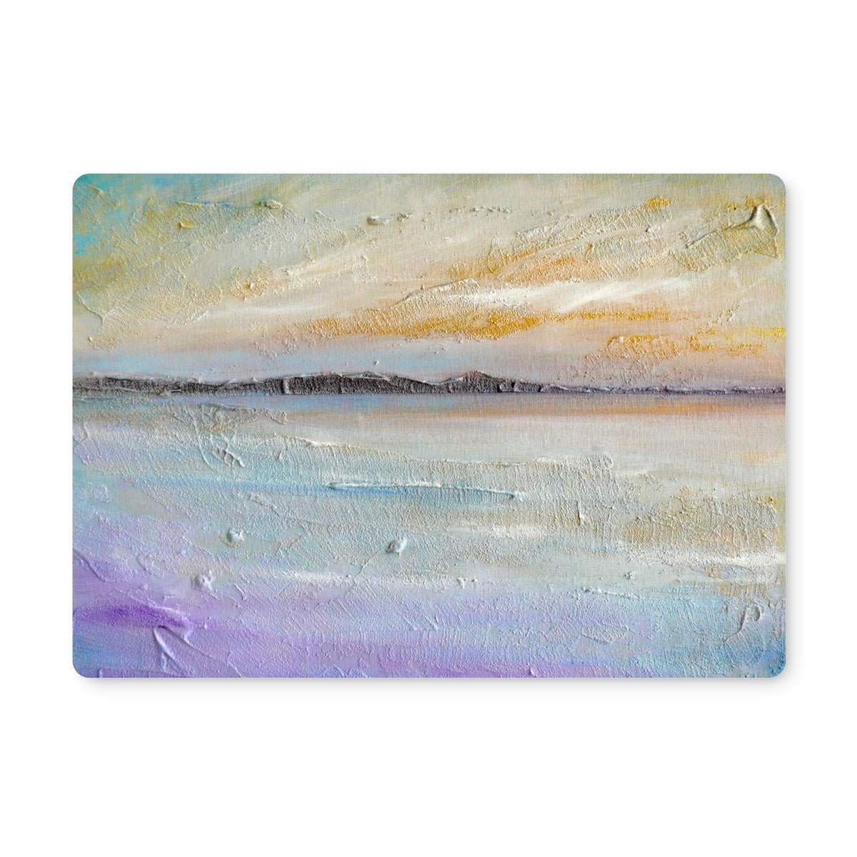 Sollas Beach South Uist Art Gifts Placemat-Placemats-Hebridean Islands Art Gallery-Single Placemat-Paintings, Prints, Homeware, Art Gifts From Scotland By Scottish Artist Kevin Hunter