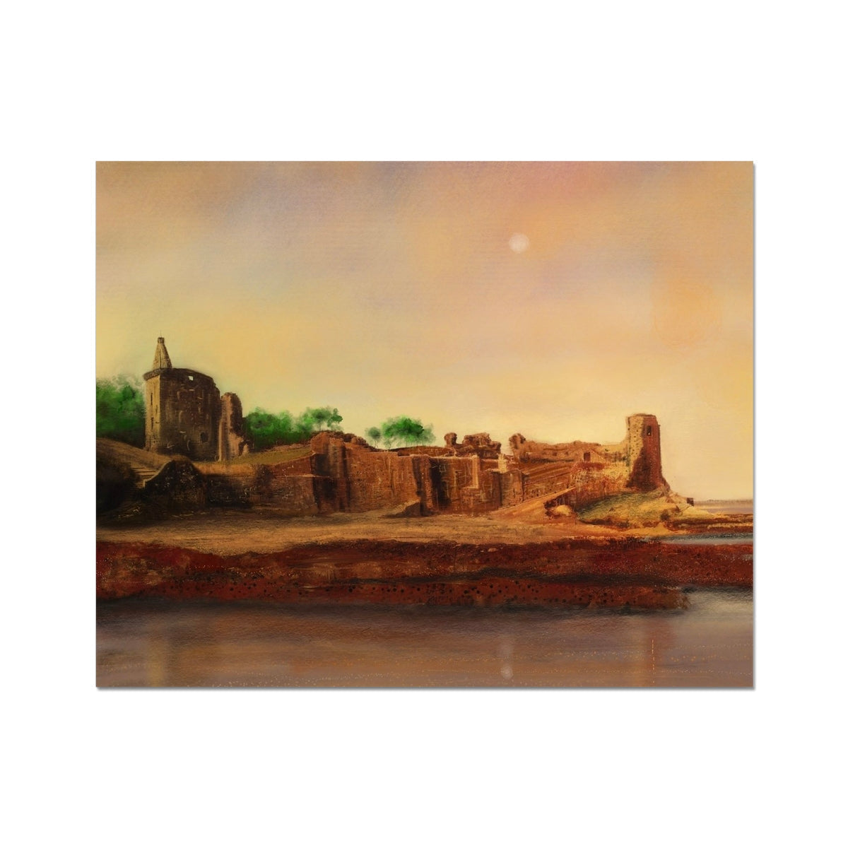 St Andrews Castle Painting | Artist Proof Collector Prints From Scotland