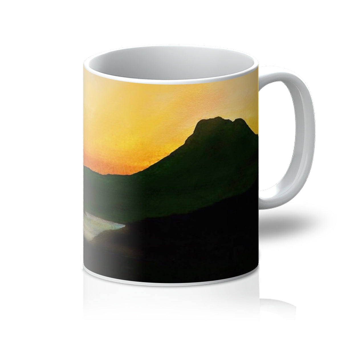 Stac Pollaidh Dusk Art Gifts Mug | Scottish Lochs & Mountains Art Gallery | Paintings, Prints, Homeware and Art Gifts From Scotland By Scottish Artist Kevin Hunter