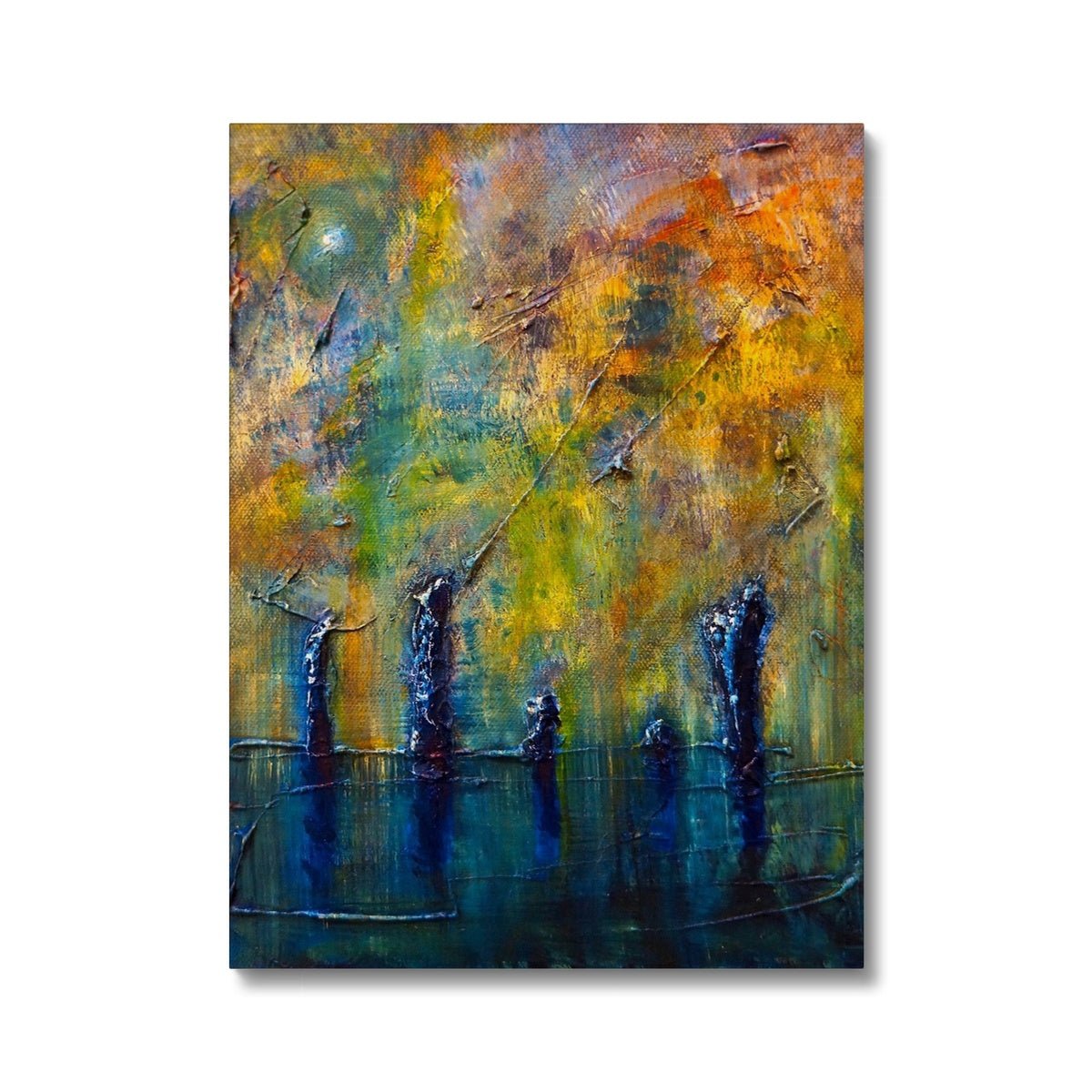 Stenness Moonlight Orkney Painting | Canvas From Scotland