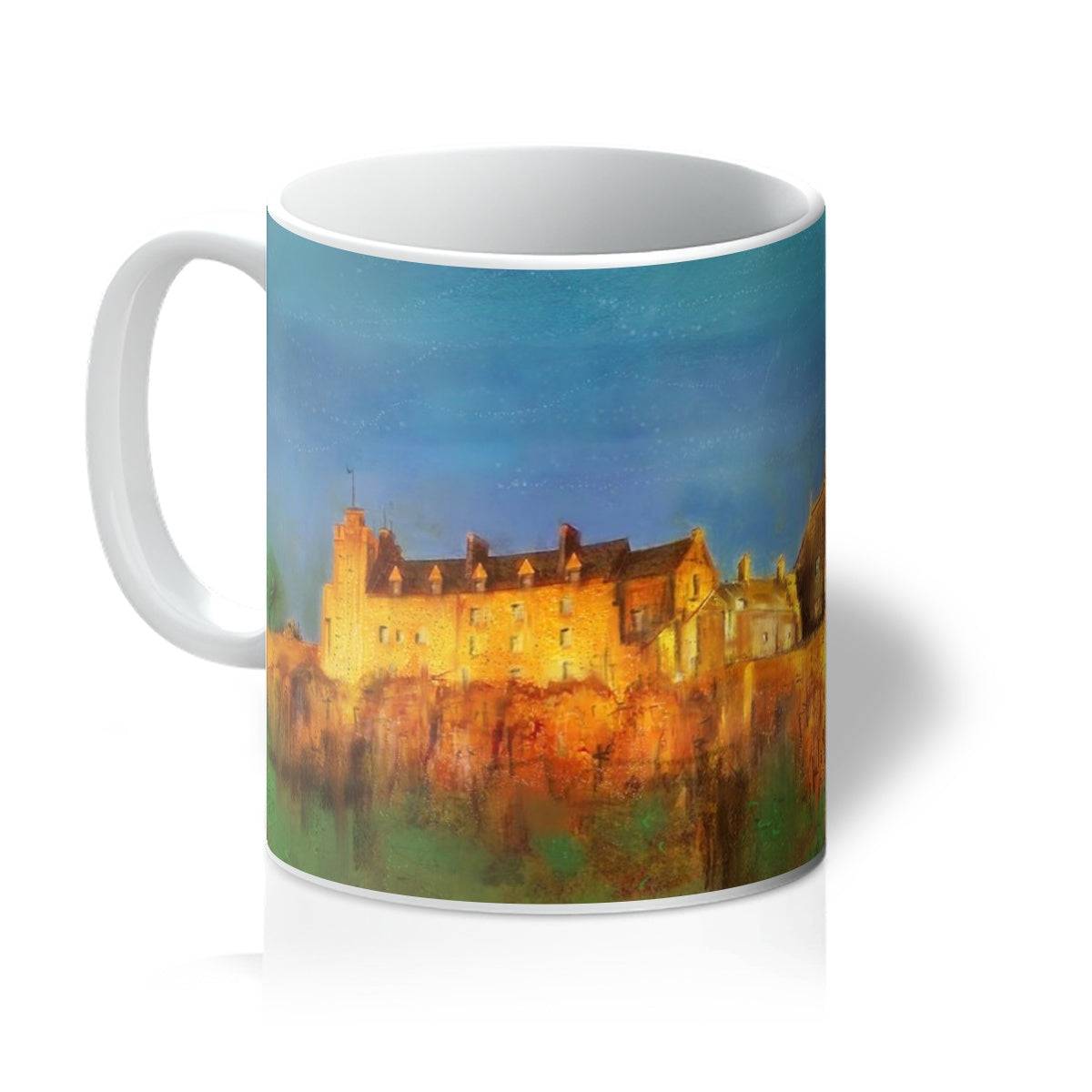 Stirling Castle Art Gifts Mug-Mugs-Scottish Castles Art Gallery-11oz-White-Paintings, Prints, Homeware, Art Gifts From Scotland By Scottish Artist Kevin Hunter