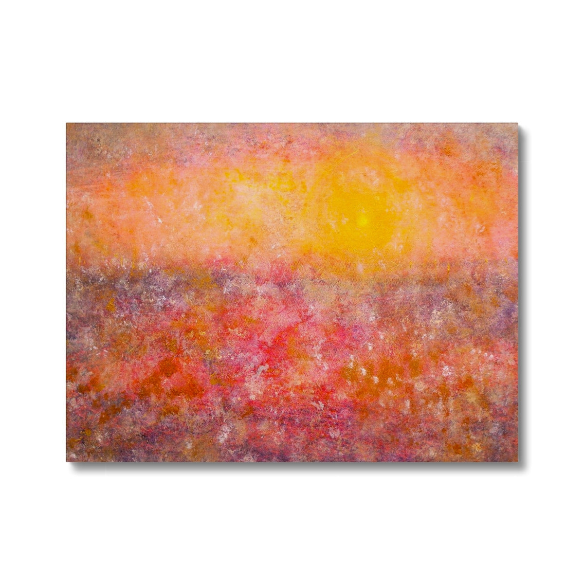 Sunrise Mist Horizon Abstract Canvas | Abstract &amp; Impressionistic Art Gallery | Paintings, Prints, Homeware and Art Gifts From Scotland By Scottish Artist Kevin Hunter