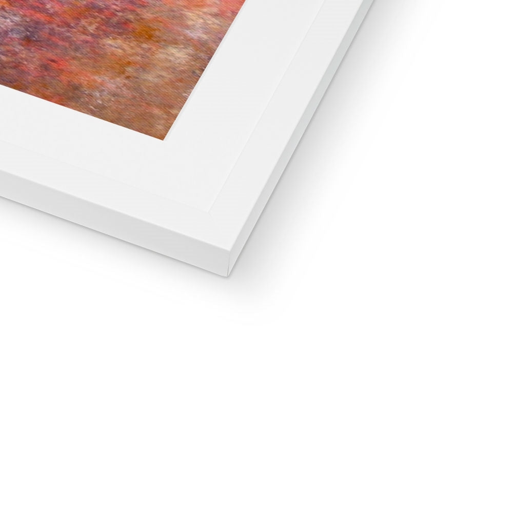 Sunrise Mist Horizon Abstract Painting | Framed & Mounted Prints From Scotland