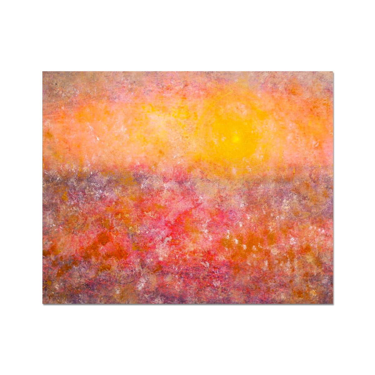 Sunrise Mist Horizon Abstract Painting | Artist Proof Collector Prints From Scotland