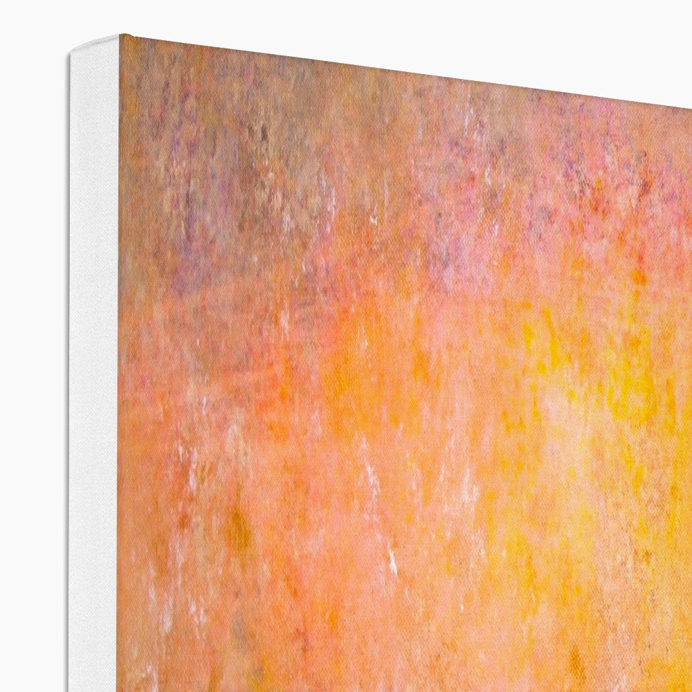 Sunrise Mist Horizon Abstract Painting | Canvas From Scotland