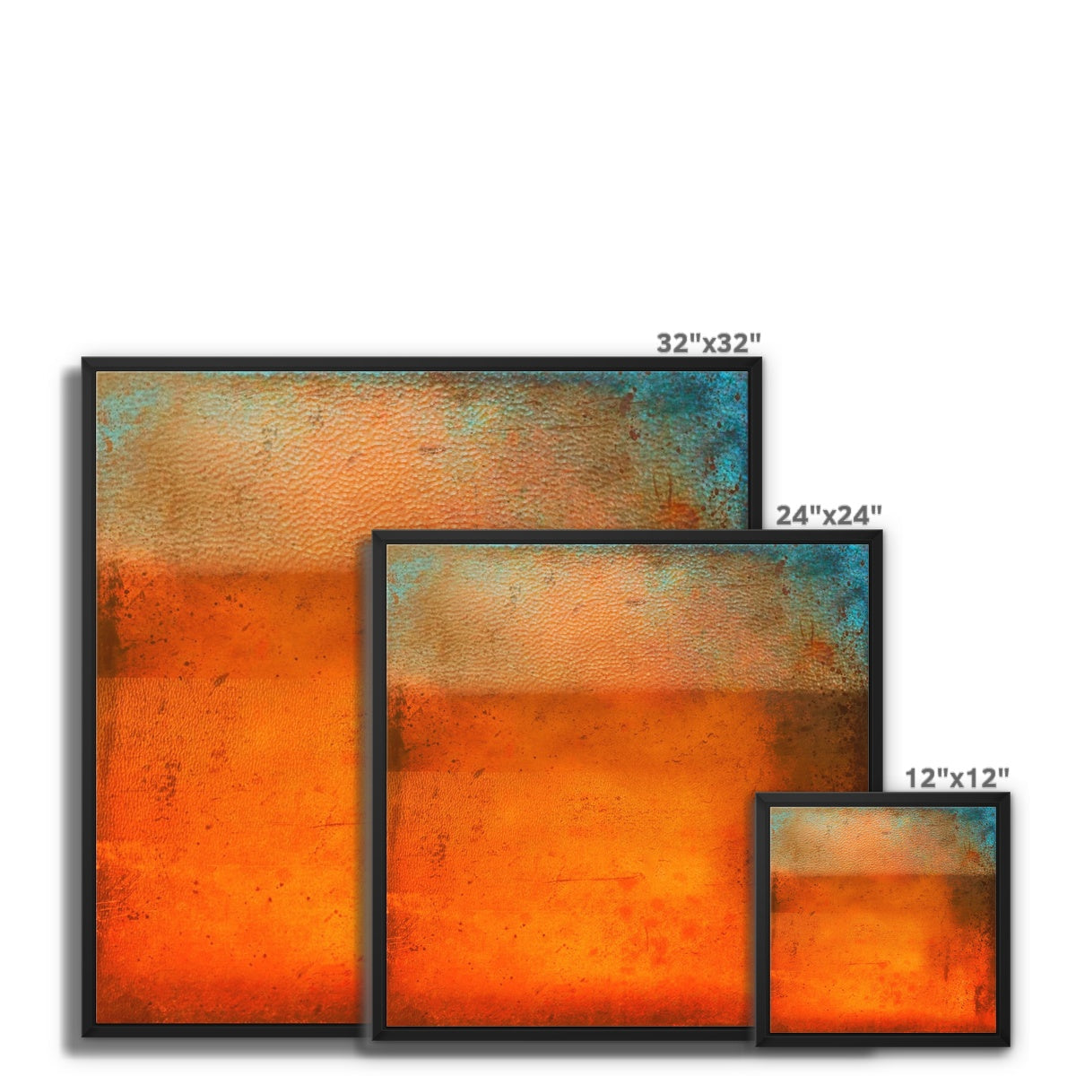 Sunset Horizon Abstract Painting | Framed Canvas Prints From Scotland