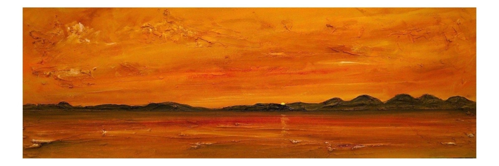 Sunset Over Jura Scotland | Painting Art Prints | Scottish Artist Hunter