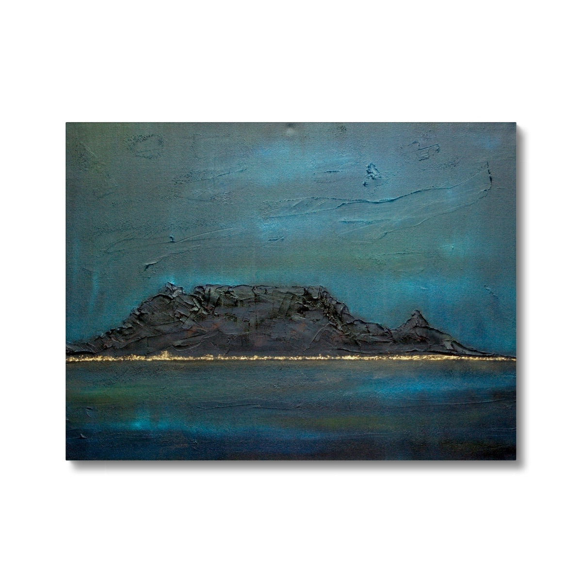 Table Mountain Dusk Painting | Canvas Prints From Scotland