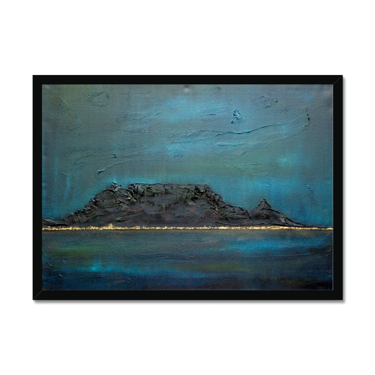 Table Mountain Dusk Painting | Framed Prints From Scotland