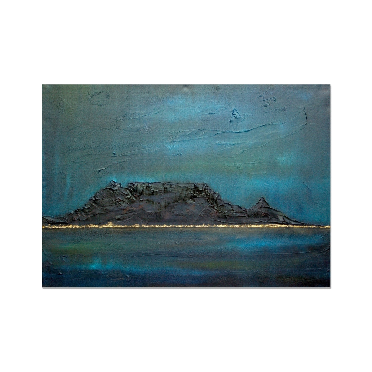 Table Mountain Dusk Painting | Signed Art Prints From Scotland | By Scottish Artist Hunter