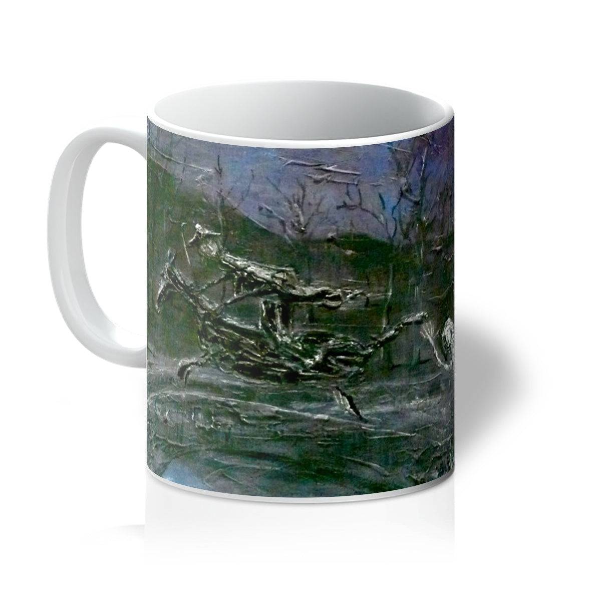 Tam O Shanter Art Gifts Mug-Mugs-Abstract & Impressionistic Art Gallery-11oz-White-Paintings, Prints, Homeware, Art Gifts From Scotland By Scottish Artist Kevin Hunter