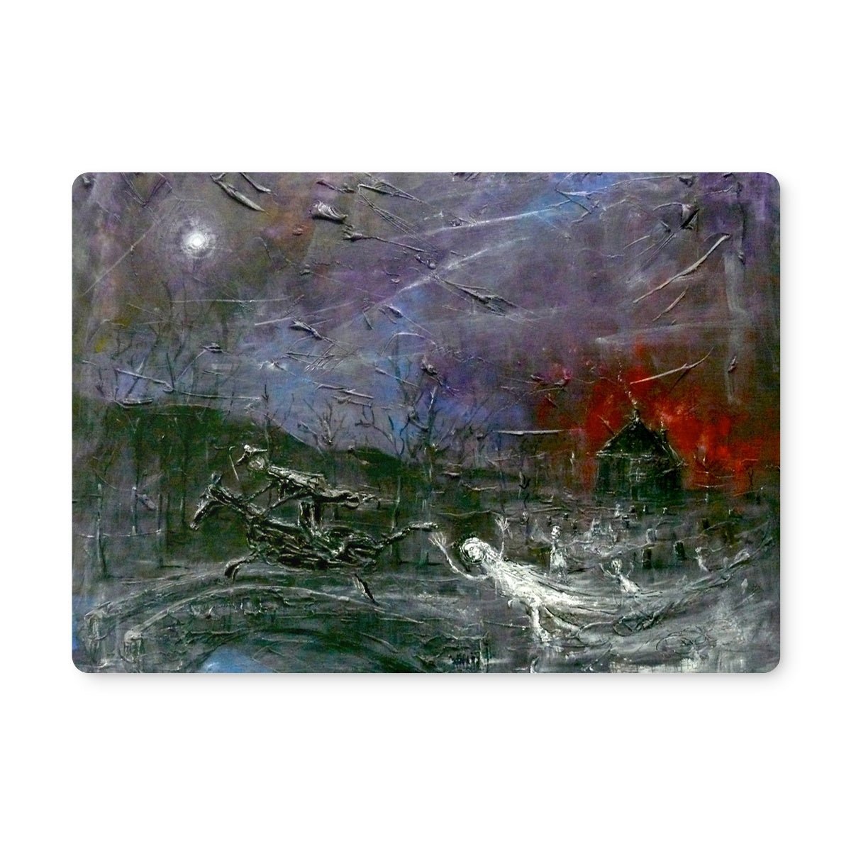 Tam O Shanter Art Gifts Placemat-Placemats-Abstract & Impressionistic Art Gallery-4 Placemats-Paintings, Prints, Homeware, Art Gifts From Scotland By Scottish Artist Kevin Hunter