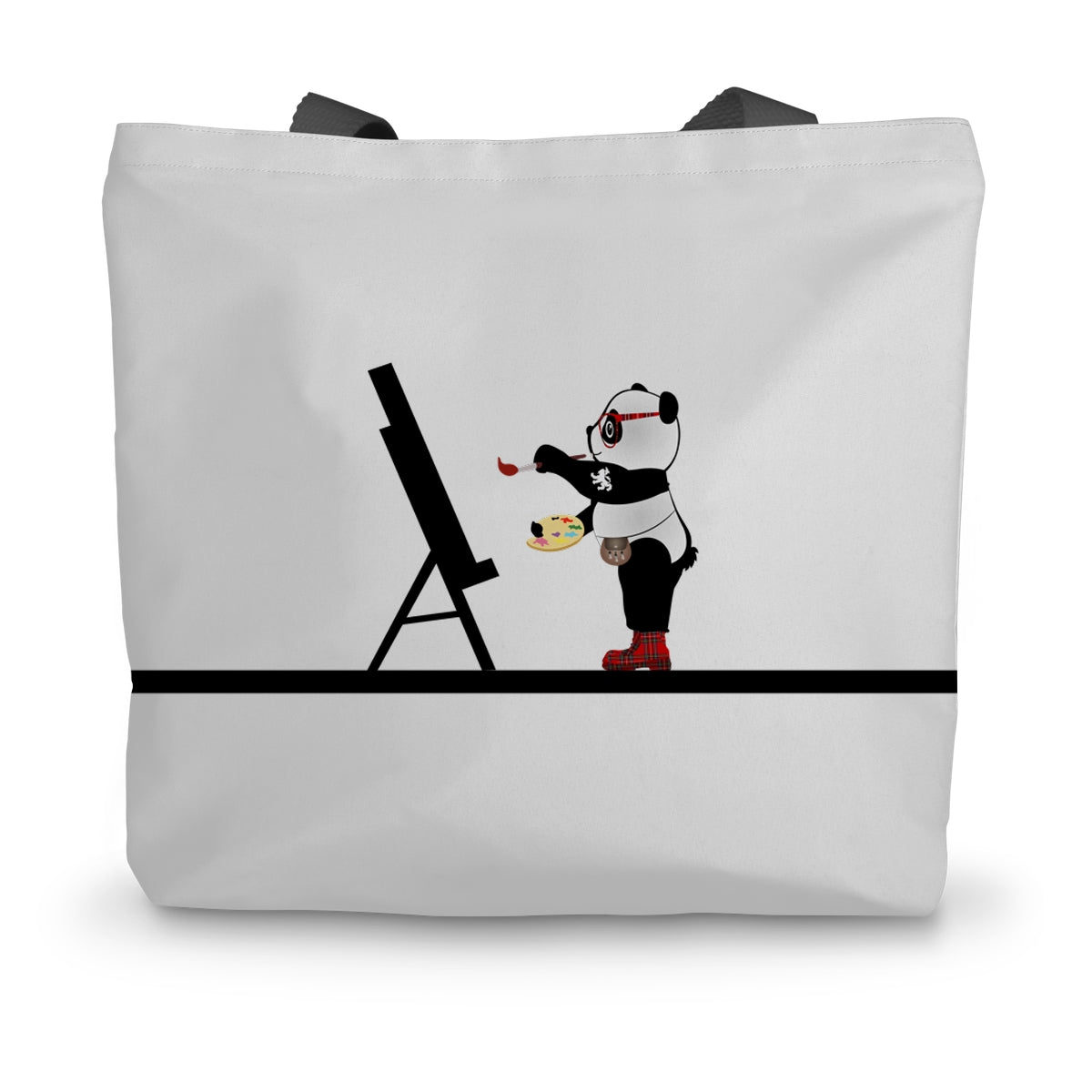 The Artist | Panda Disco | Graphic Art | Canvas Tote Bag