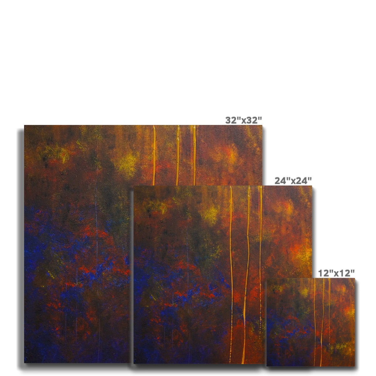 The Autumn Wood Abstract Canvas | Abstract &amp; Impressionistic Art Gallery | Paintings, Prints, Homeware and Art Gifts From Scotland By Scottish Artist Kevin Hunter