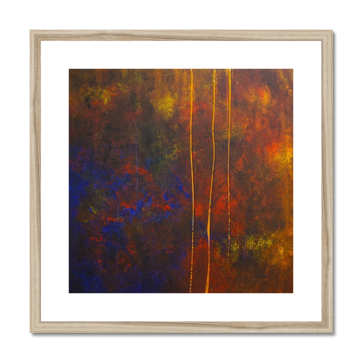 The Autumn Wood Abstract Painting | Framed & Mounted Prints From Scotland