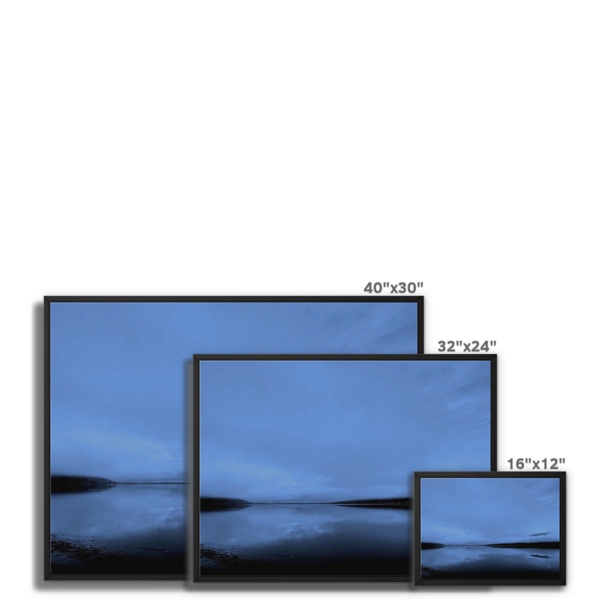 The Blue Hour Loch Fyne Painting | Framed Canvas From Scotland