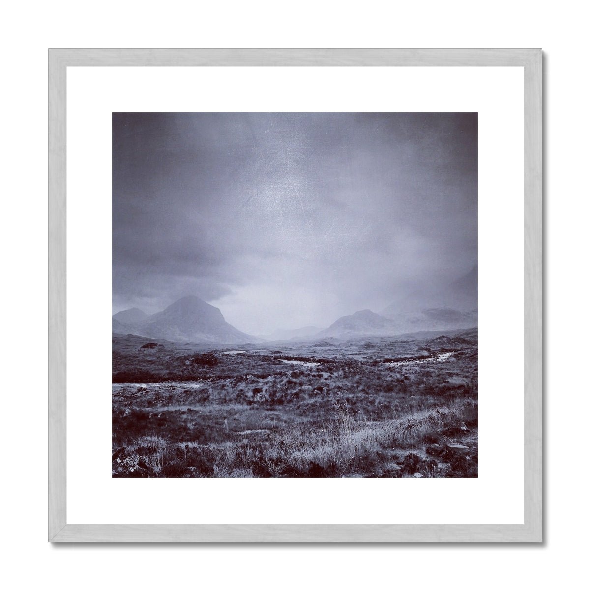 The Brooding Cuillin Skye Painting | Antique Framed & Mounted Prints From Scotland