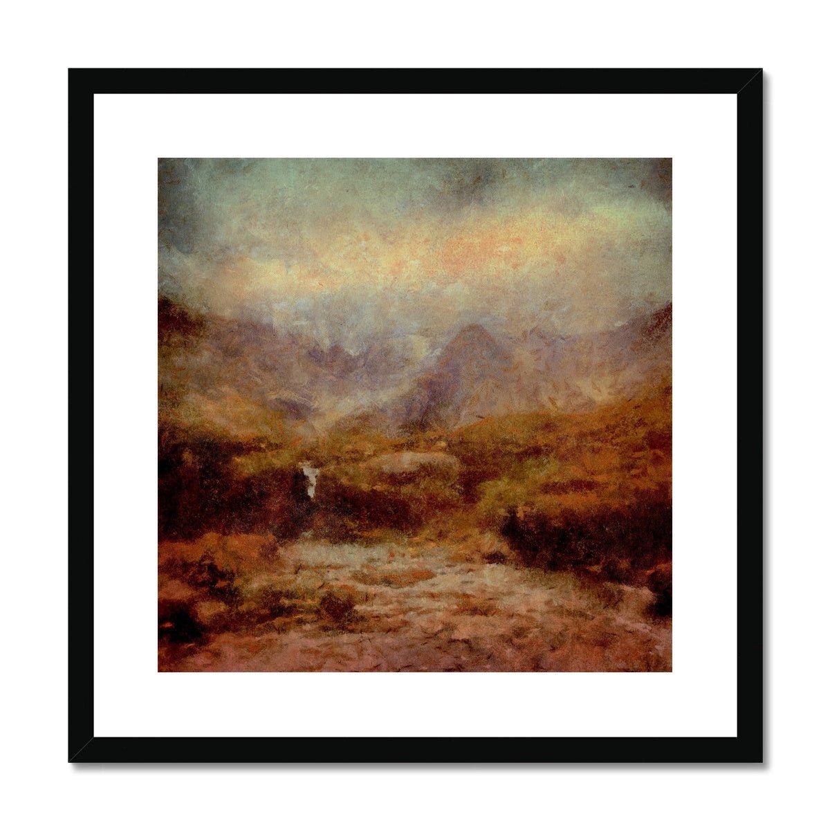 The Brooding Fairy Pools Skye Painting | Framed & Mounted Prints From Scotland