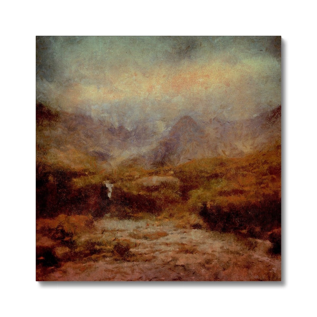 The Brooding Fairy Pools Skye Painting | Canvas Prints From Scotland