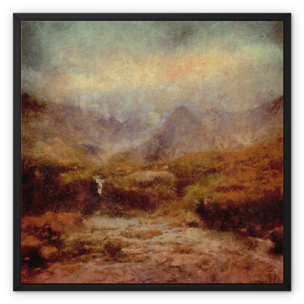 The Brooding Fairy Pools Skye Painting | Framed Canvas Prints From Scotland