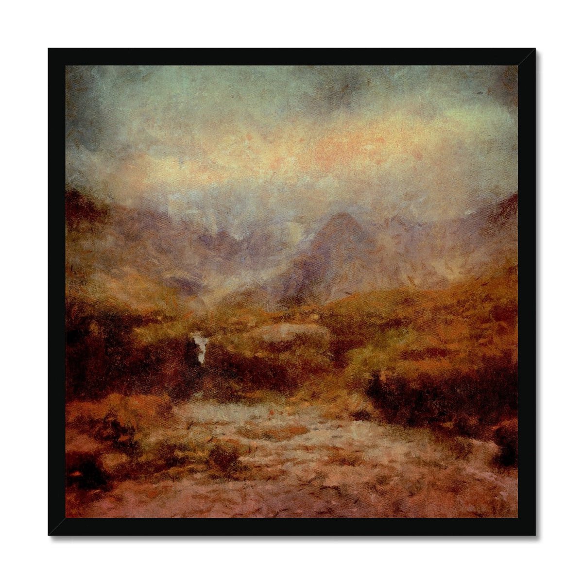 The Brooding Fairy Pools Skye Painting | Framed Prints From Scotland