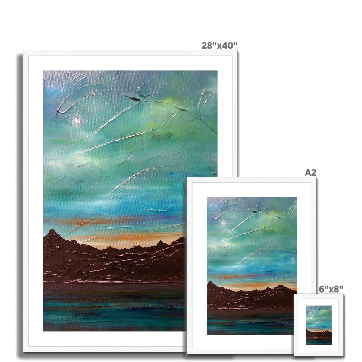 The Cuillin From Elgol Skye Painting | Framed & Mounted Prints From Scotland