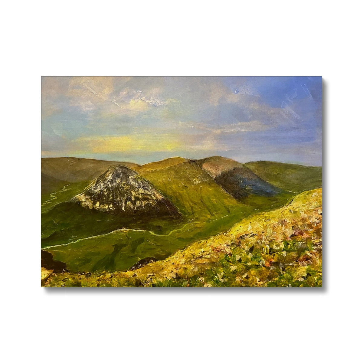 The Devil’s Point From Cairn a Mhaim Painting | Canvas Prints From Scotland