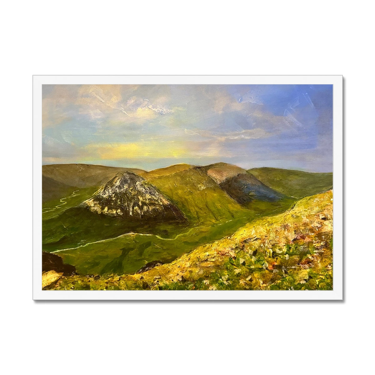 The Devil’s Point From Cairn a Mhaim Painting | Framed Prints From Scotland