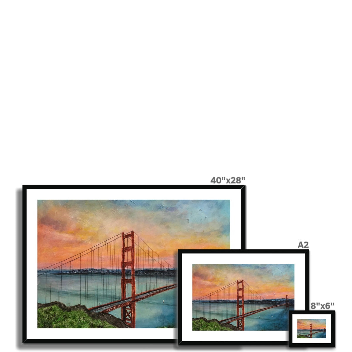 The Golden Gate Bridge Painting | Framed & Mounted Prints From Scotland