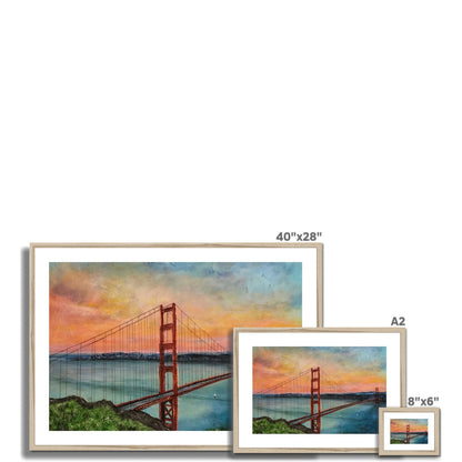 The Golden Gate Bridge Painting | Framed &amp; Mounted Prints From Scotland