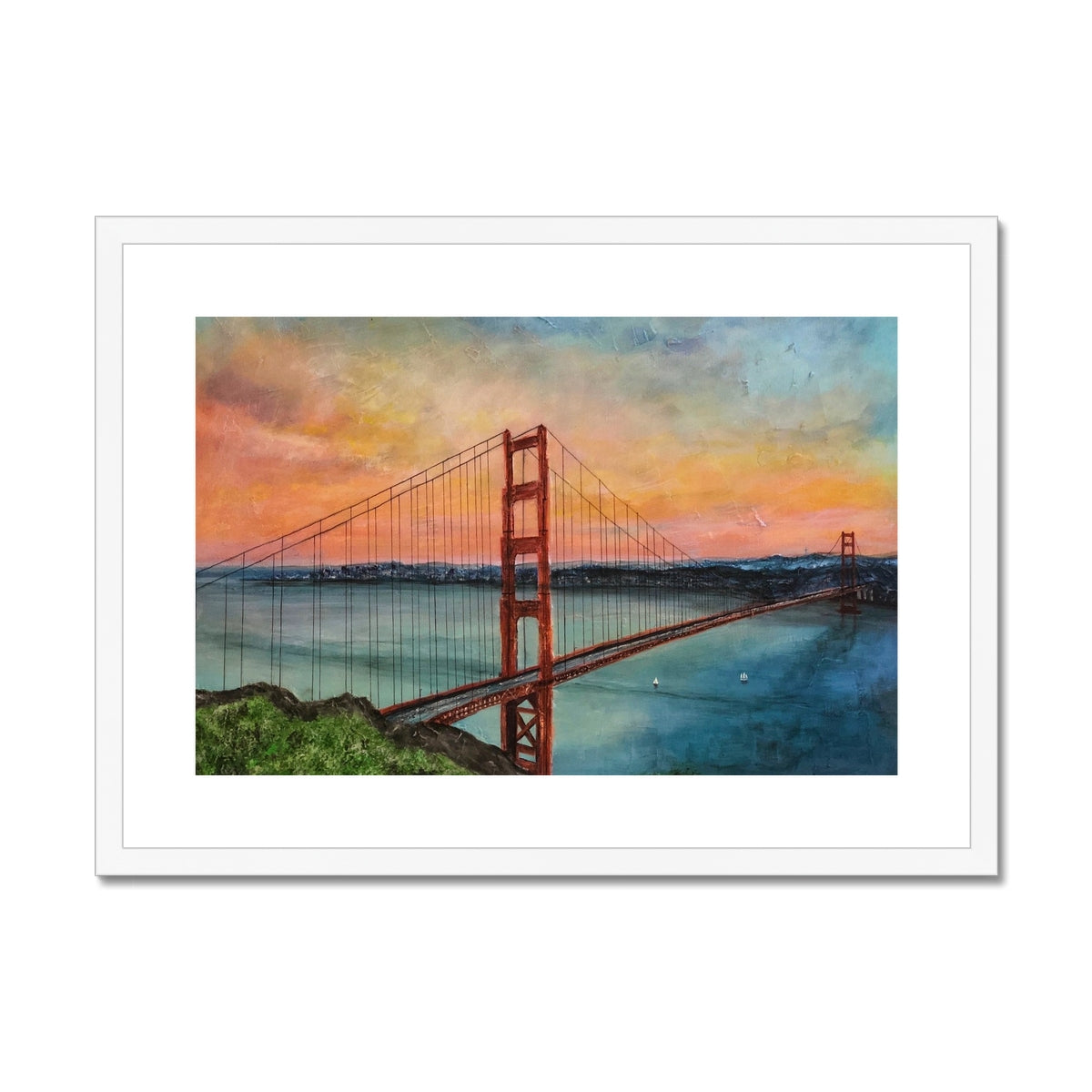 The Golden Gate Bridge Painting | Framed & Mounted Prints From Scotland