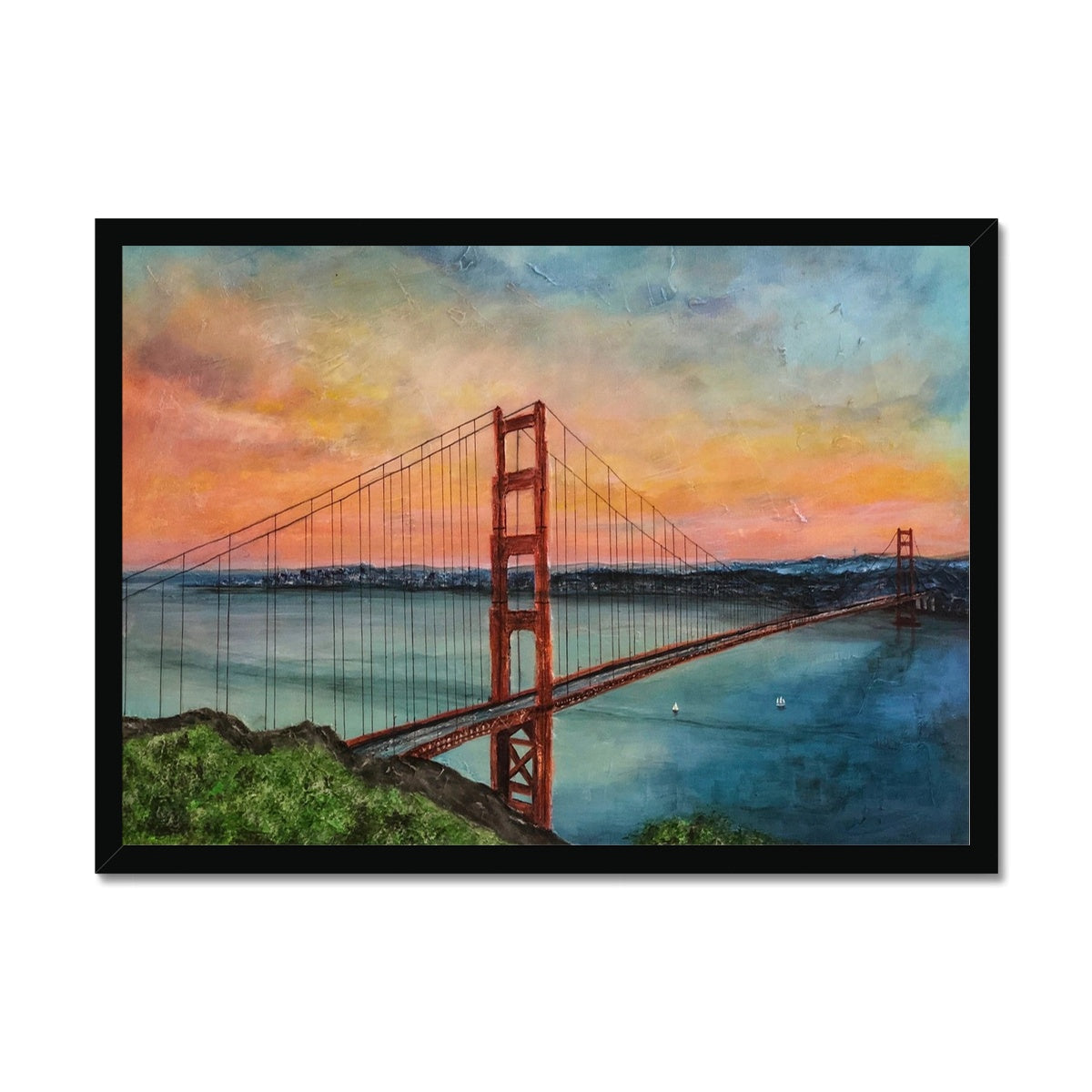 The Golden Gate Bridge Painting | Framed Prints From Scotland