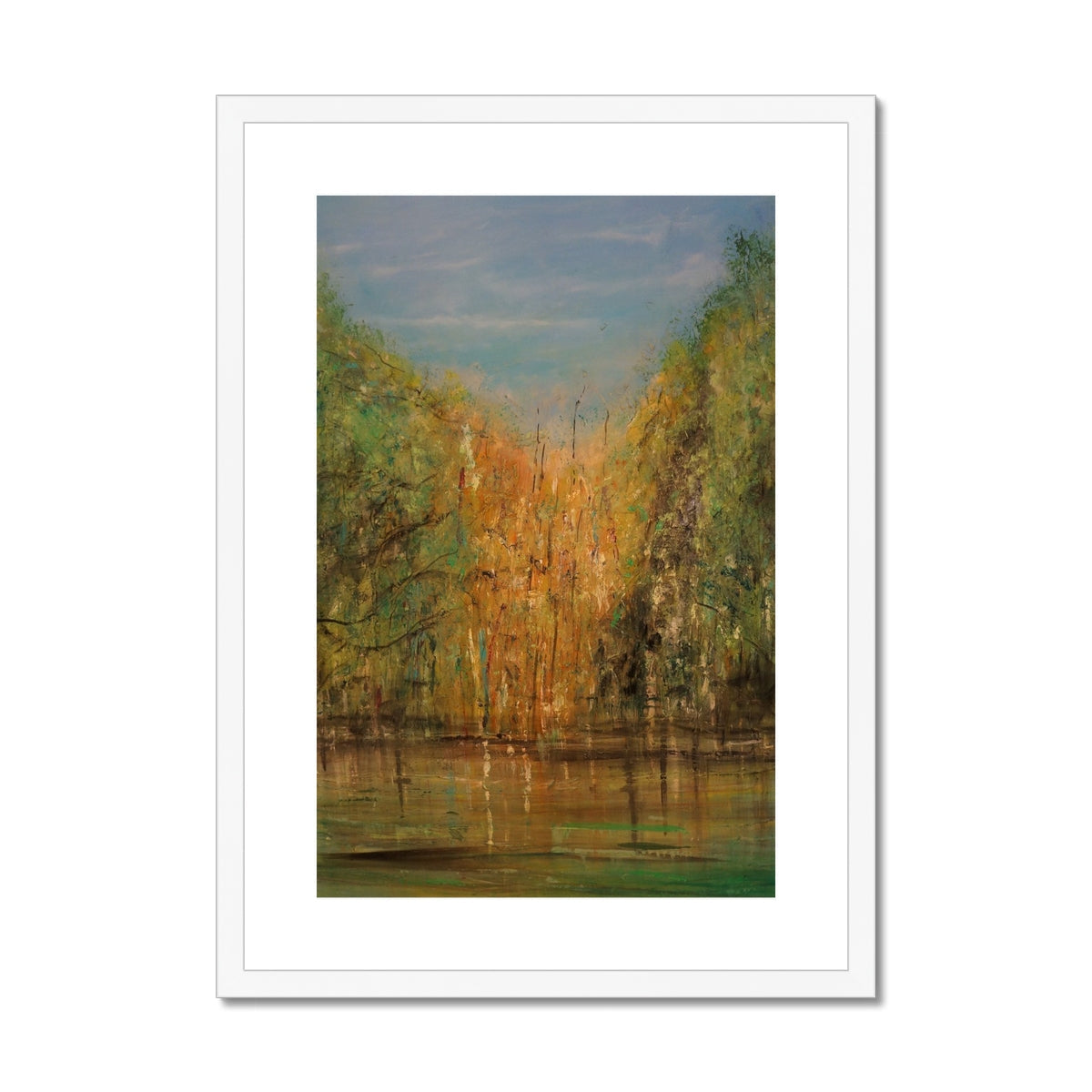 The Hidden Highland Lochan Painting | Framed &amp; Mounted Prints From Scotland