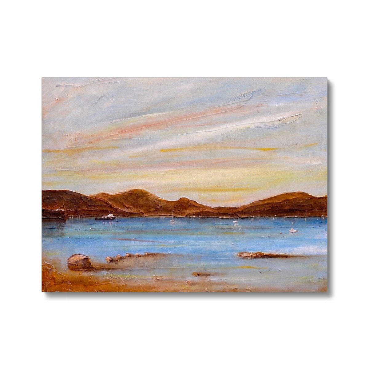 The Last Ferry To Dunoon Painting | Canvas Prints From Scotland