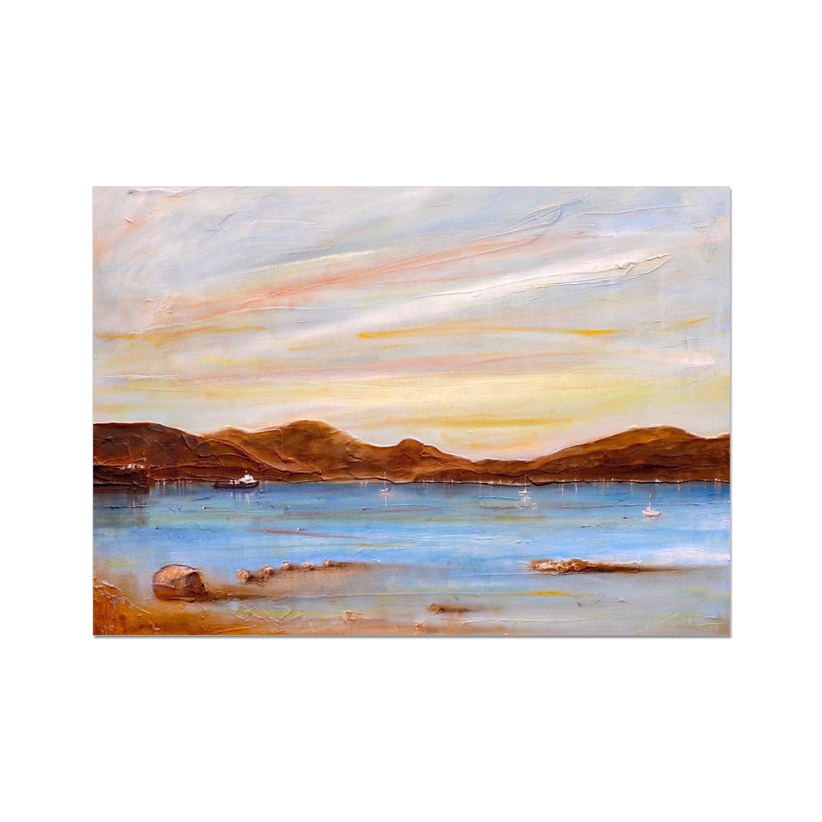 The Last Ferry To Dunoon Painting | Fine Art Prints From Scotland