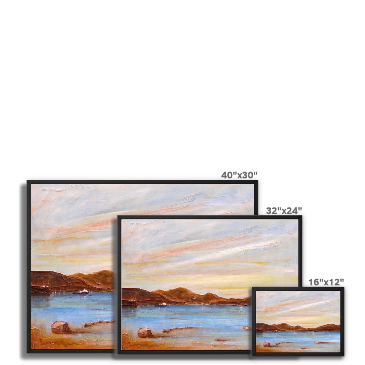 The Last Ferry To Dunoon Painting | Framed Canvas Prints From Scotland