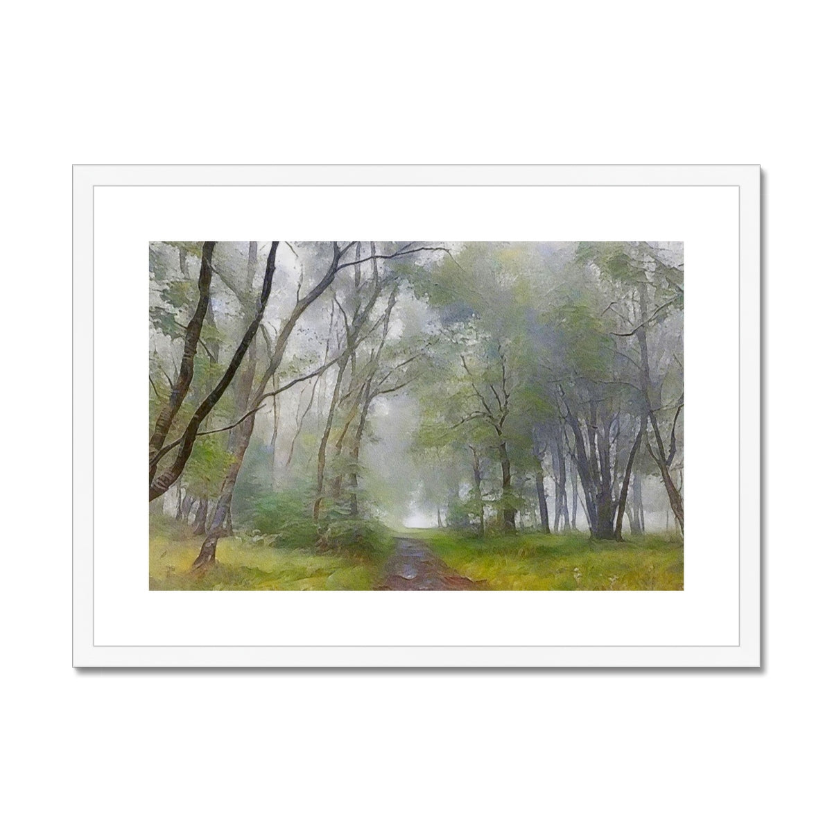 The Path To The Highland Mist Painting | Framed & Mounted Prints From Scotland