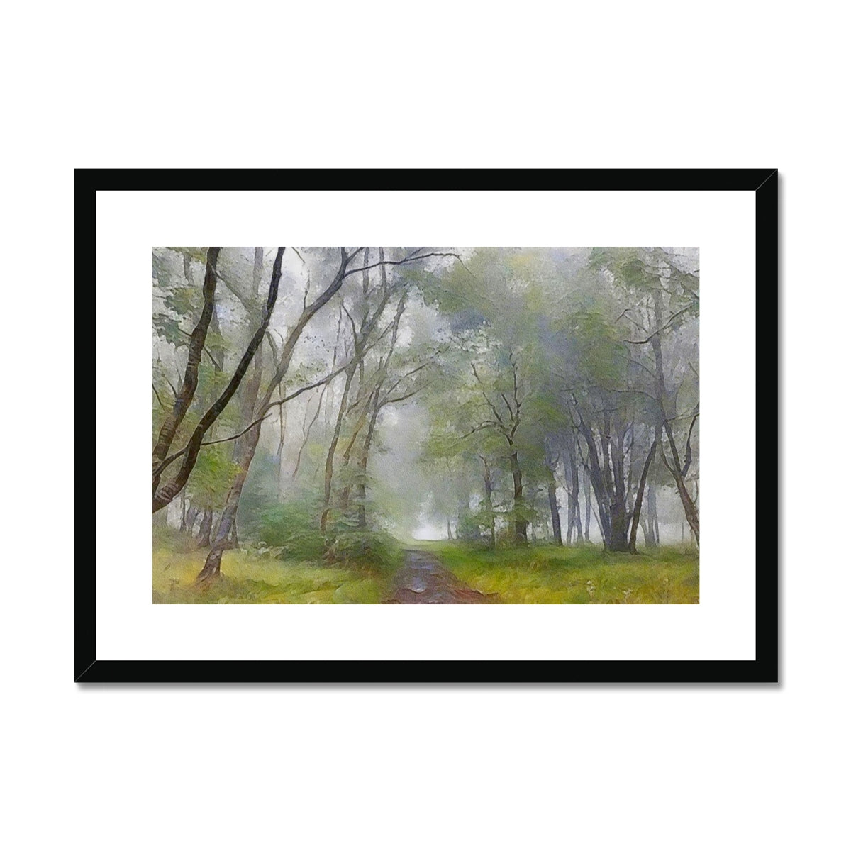 The Path To The Highland Mist Painting | Framed & Mounted Prints From Scotland