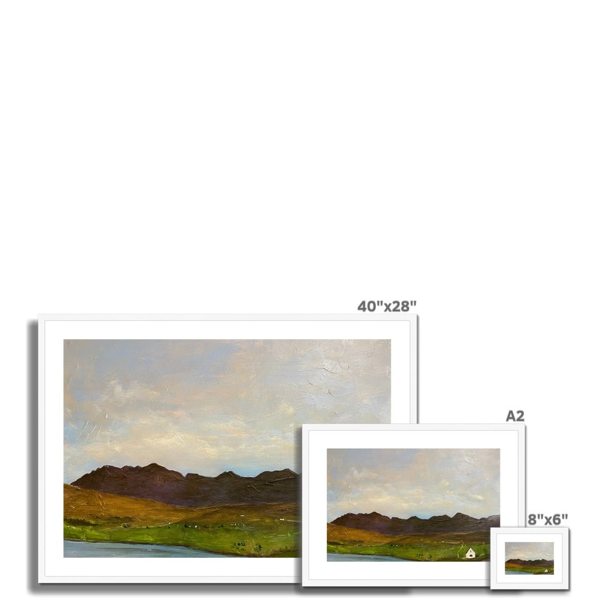 The Road To Carbost Skye Painting | Framed &amp; Mounted Prints From Scotland