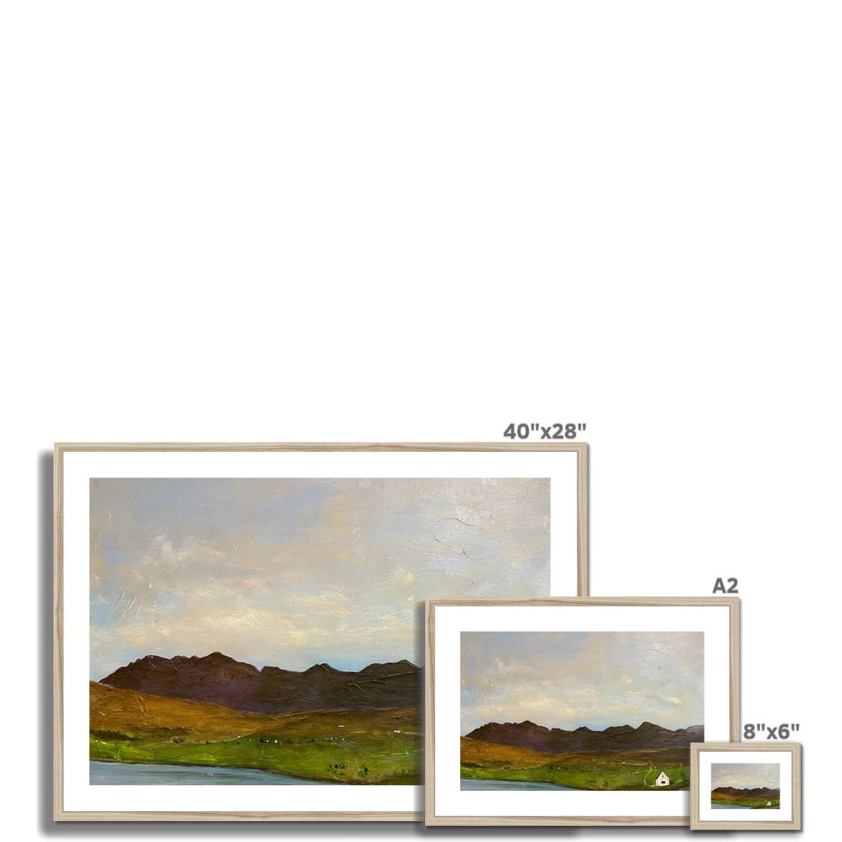 The Road To Carbost Skye Painting | Framed &amp; Mounted Prints From Scotland