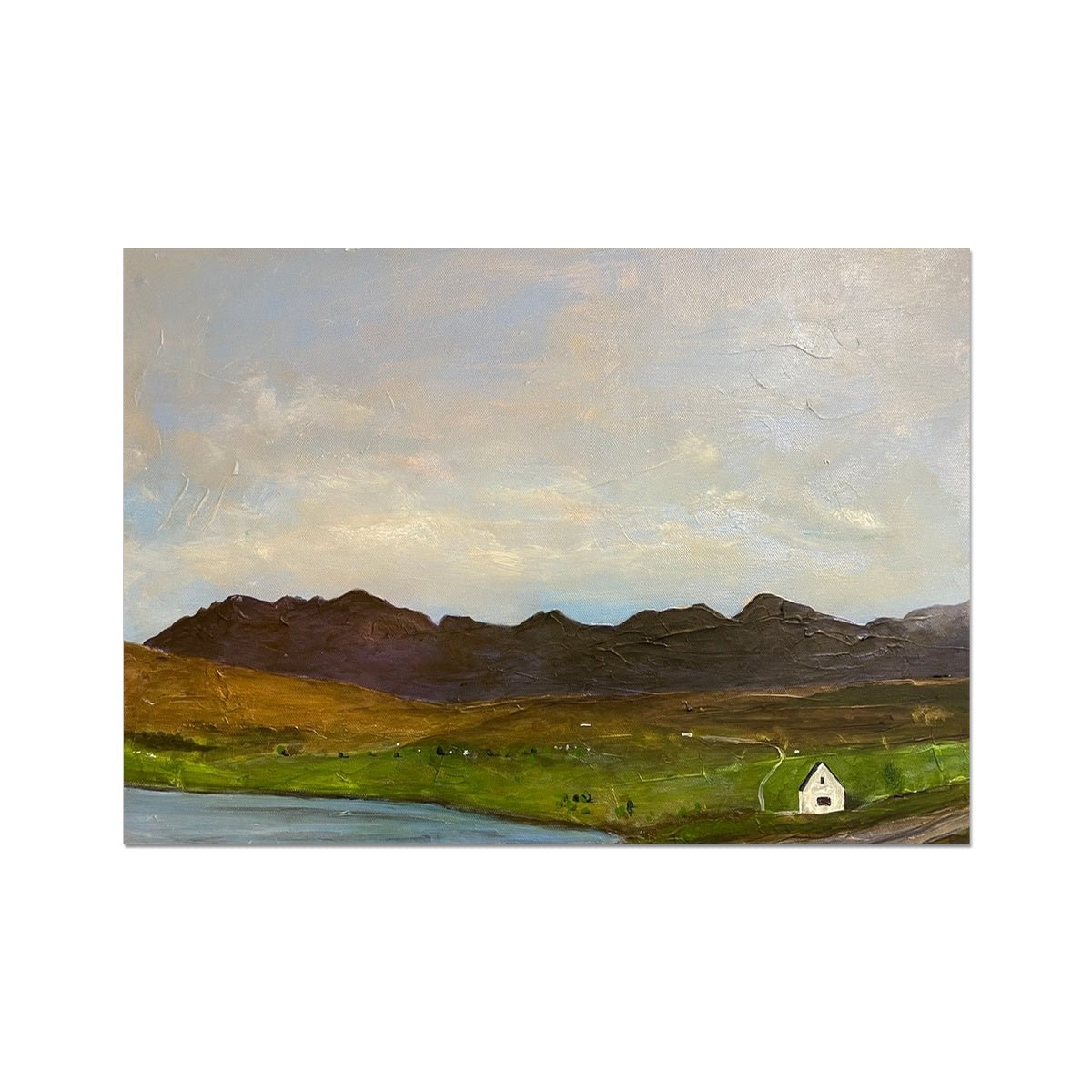 The Road To Carbost Skye Painting | Fine Art Prints From Scotland-Unframed Prints-Skye Art Gallery-A2 Landscape-Paintings, Prints, Homeware, Art Gifts From Scotland By Scottish Artist Kevin Hunter
