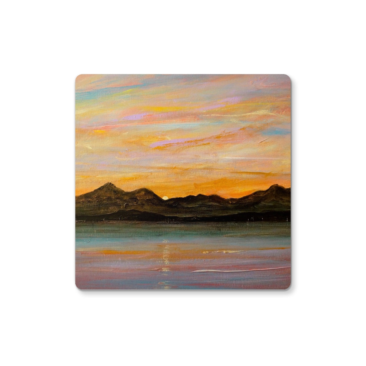 The Sleeping Warrior Arran Art Gifts Coaster