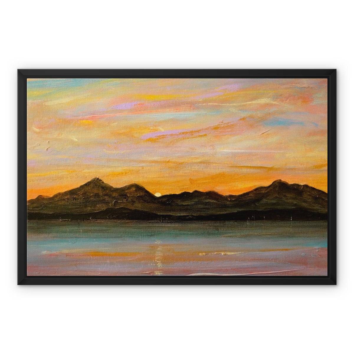 The Sleeping Warrior Arran Painting | Framed Canvas From Scotland