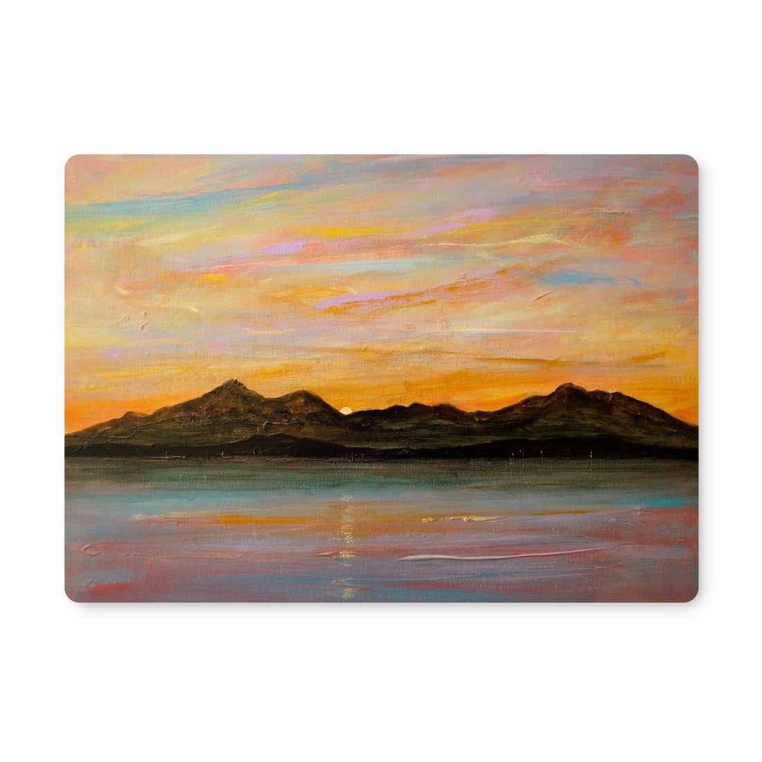 The Sleeping Warrior Arran | Scottish Art Gifts | Placemat | Arran Art Gallery | Paintings, Prints, Homeware and Art Gifts From Scotland By Scottish Artist Kevin Hunter