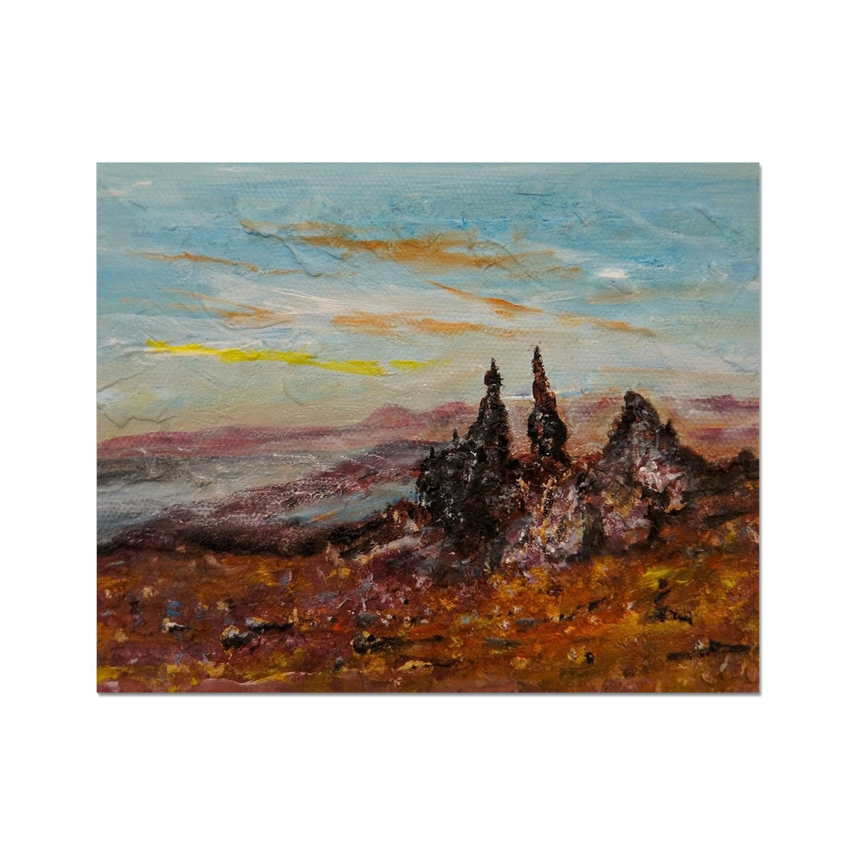 The Storr Skye Painting | Artist Proof Collector Prints From Scotland