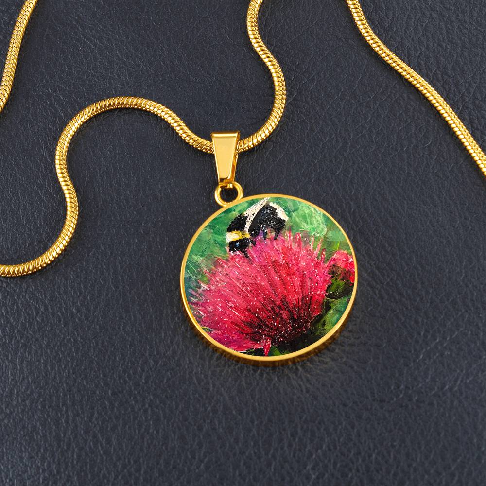 The Thistle & The Bee | Scottish Art Jewellery | Luxury Necklace